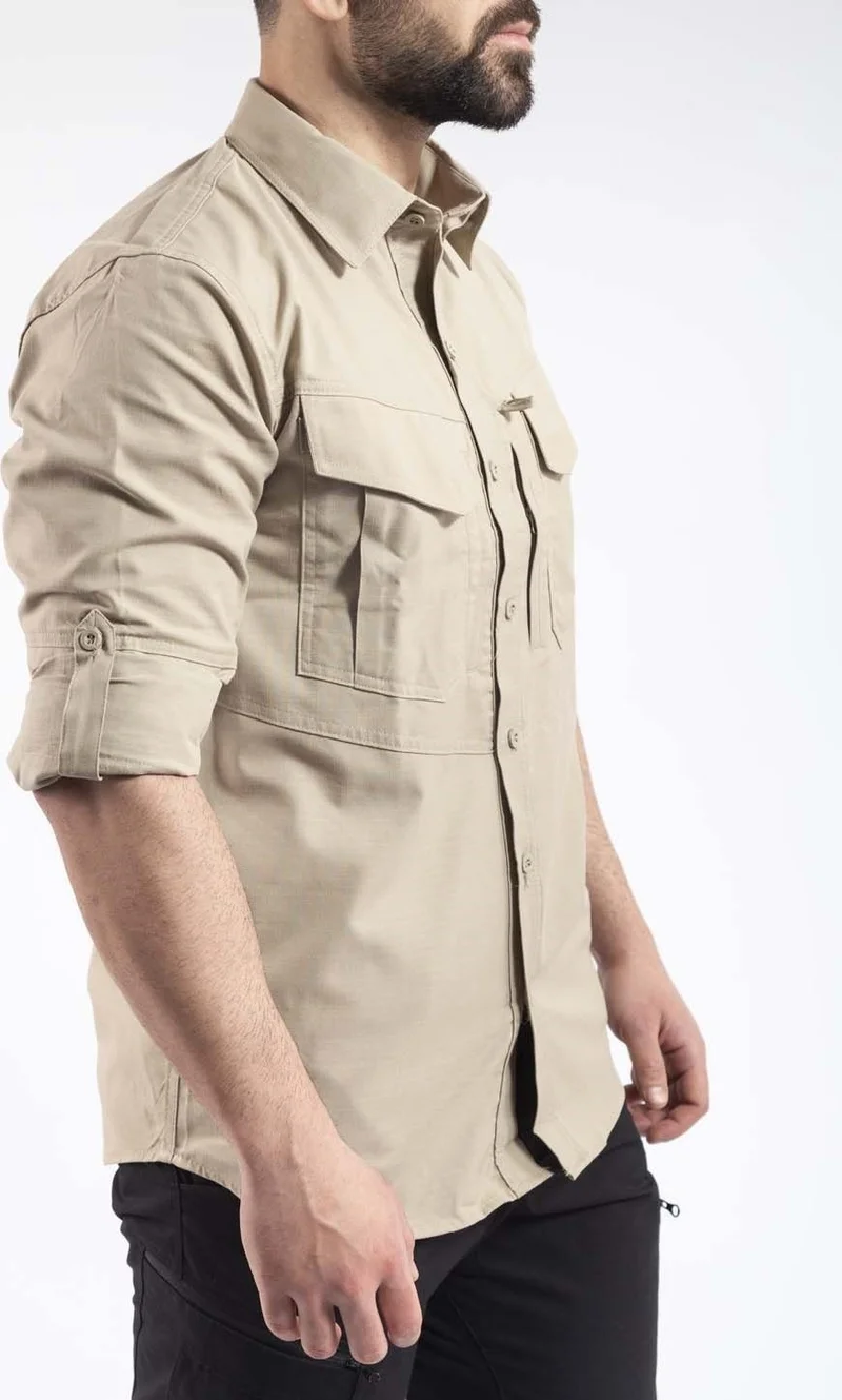 فاف وير TACTEC01 Tactical Custom Design Shirt High Strength Polyester Ribs Fabric