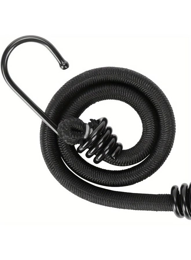Heavy Duty 8mm Bungee Cords With Hooks 30cm 12inch Metal Construction Multipurpose - Image 3