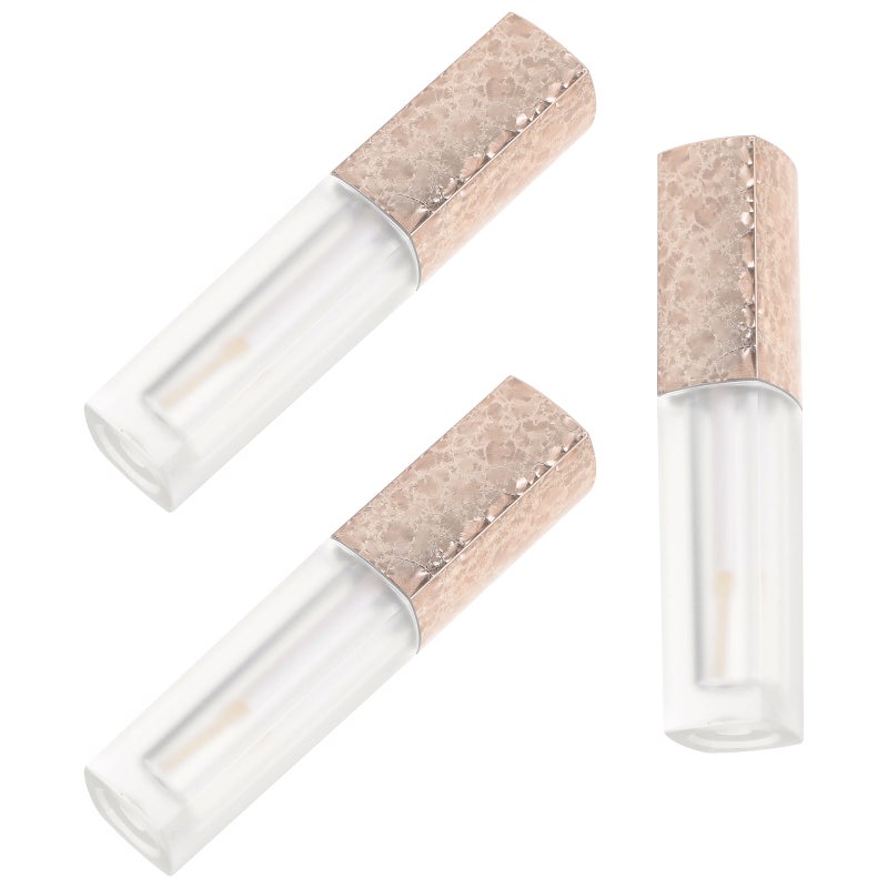3pcs Empty Lip Gloss Tubes DIY Lip Gloss Containers Lip Balm Making Tubes with - Image 1