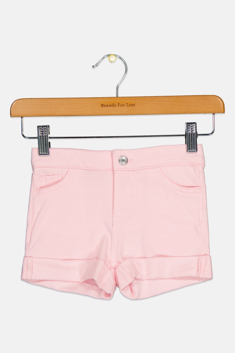 Levi's Toddlers Girl Plain Denim Shorts, Pink - Image 3