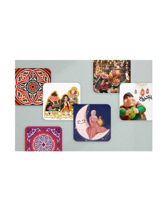 6 modern decor coasters with Box - pzsku/ZA97E1946FBE8B1D4DA5EZ/45/_/1710229464/25e79b74-e48e-4ba9-b2f2-3acc27c3eabe