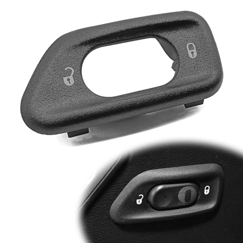 CmeRto ON Door Lock Switch Cover Trim 68185911AA Door Lock Switch Bezel Compatible with Jeep Wrangler JK for 2011-2018 Year for Left Driver Side Door Lock Switch - Image 1