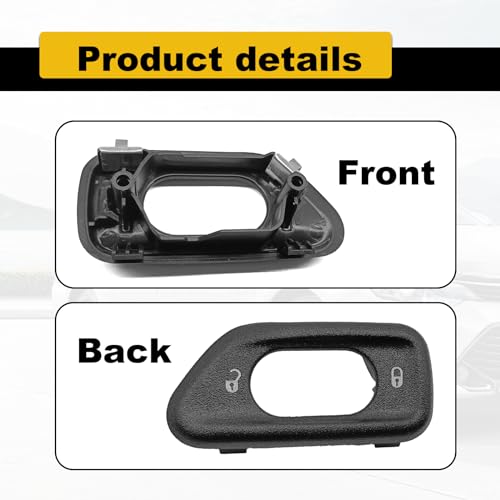 CmeRto ON Door Lock Switch Cover Trim 68185911AA Door Lock Switch Bezel Compatible with Jeep Wrangler JK for 2011-2018 Year for Left Driver Side Door Lock Switch - Image 4