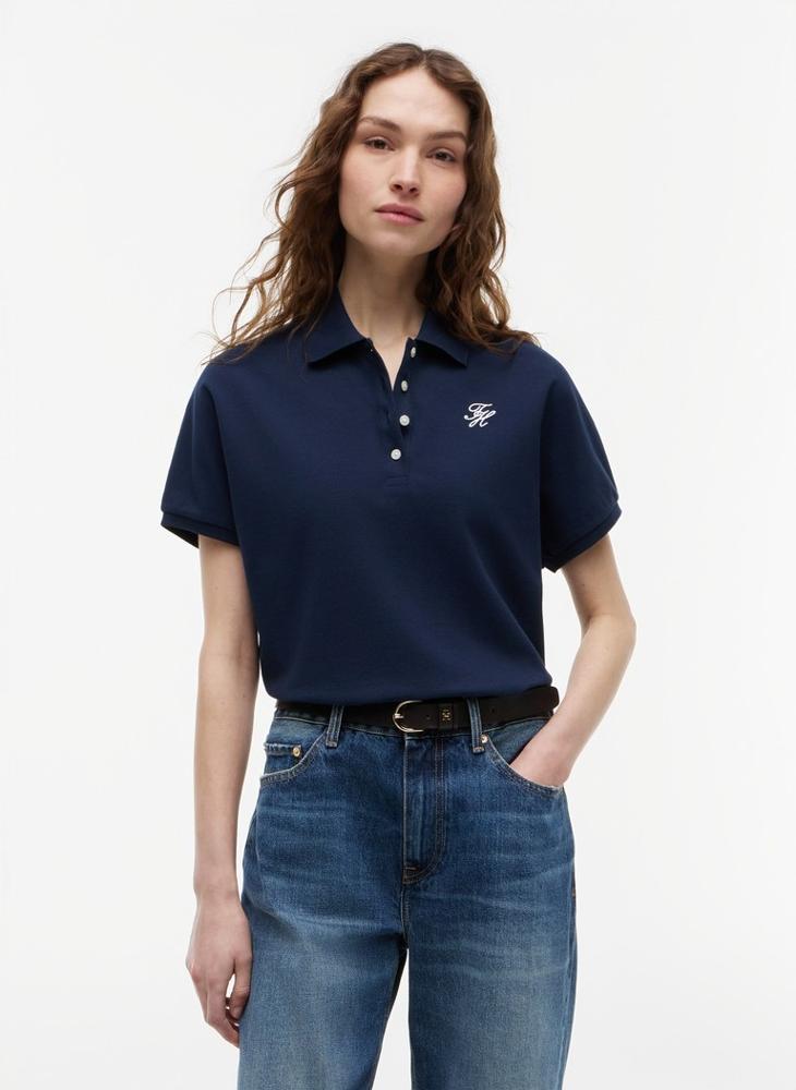 TOMMY HILFIGER Regular Fit Logo Embroidery Polo Shirt - Image 1