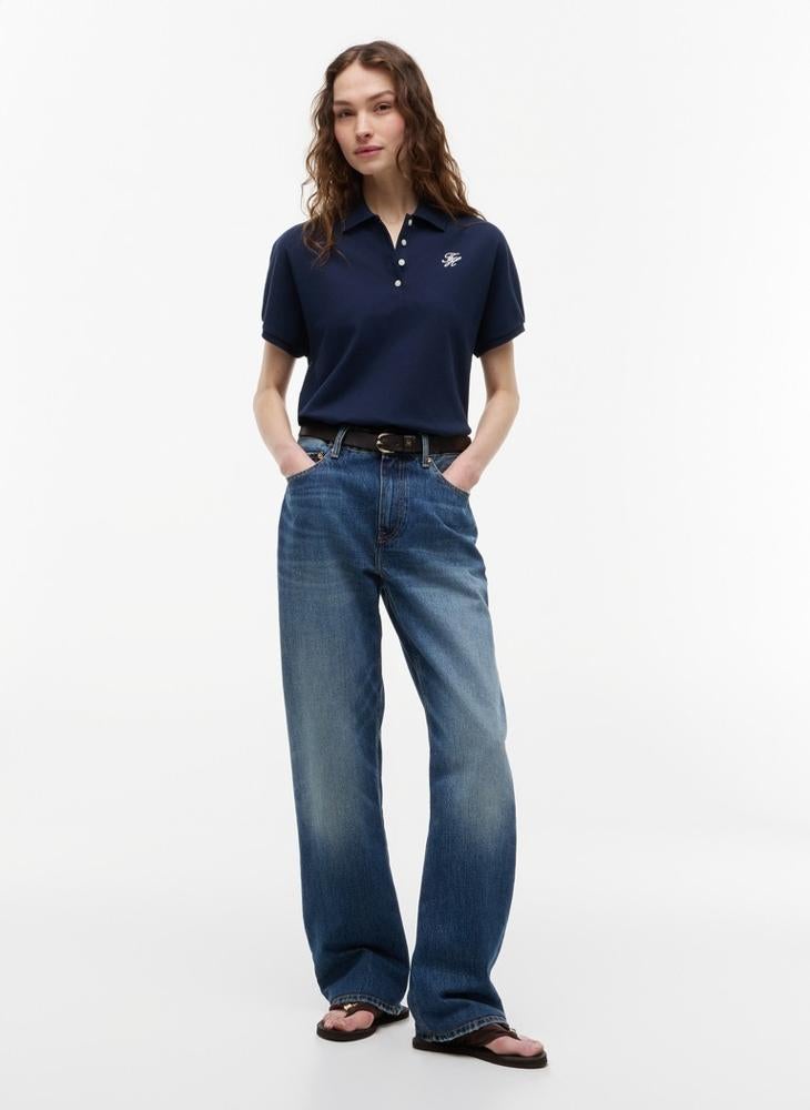 TOMMY HILFIGER Regular Fit Logo Embroidery Polo Shirt - Image 4