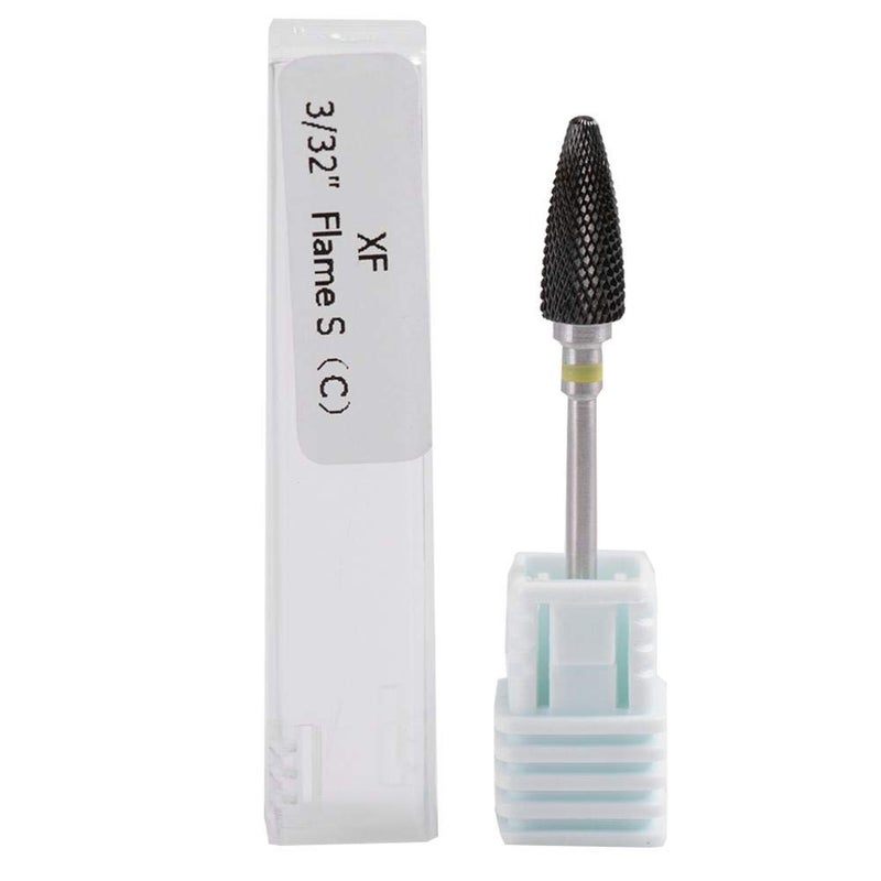 Nail Drill Bit Set, Nail Drill Bits Holder, Ceramic Cylinder Shape Grinding Head Nail Drill Bit For Nail Polishing Manicure Tools(01)
