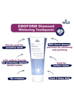 WILD Wild Diamond Emoform Whitening Toothpaste 75ml - Solara  - Image 2