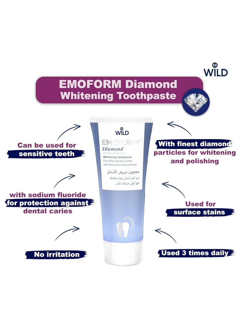 Wild Diamond Emoform Whitening Toothpaste 75ml - Solara - Image 2