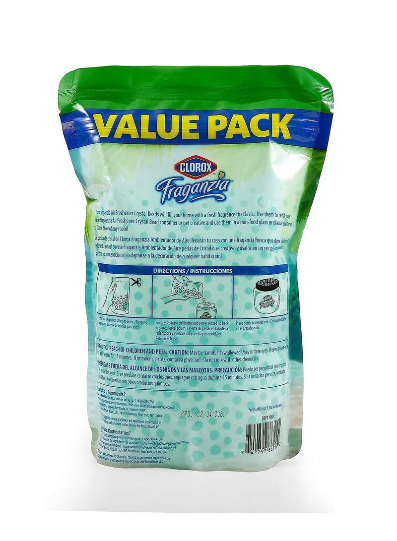 Clorox Clorox Fraganzia Air Freshener Beads Refill Pouch in Island Orchid Scent, 30 oz | Gel Beads Air Freshener Scent Beads | Car Air Freshener for Car or Home - Image 2