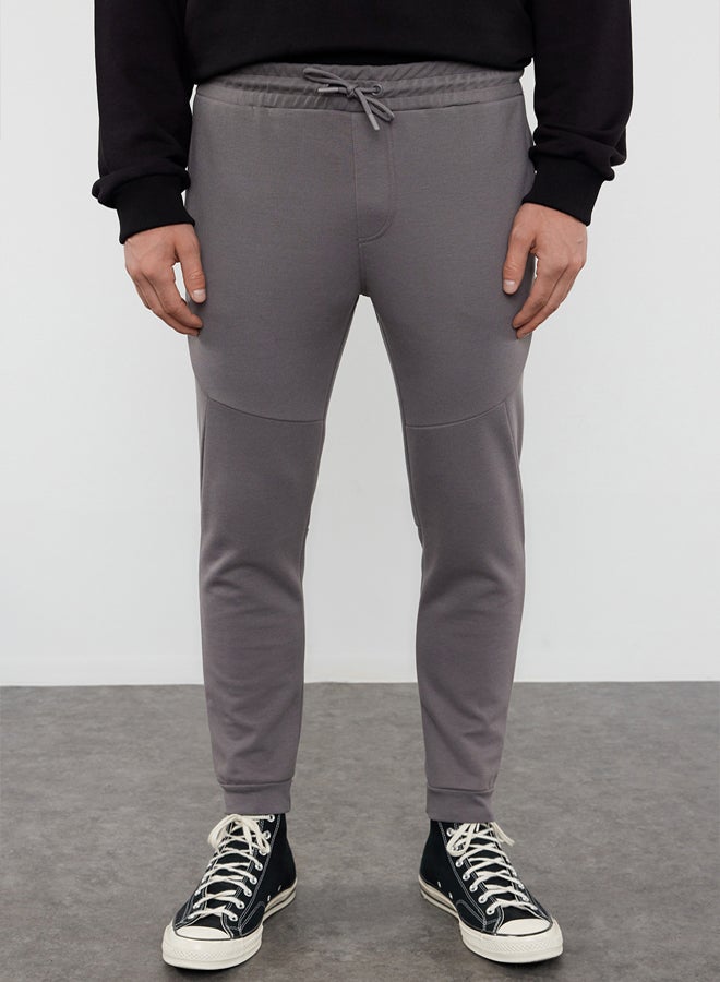 trendyol Smoked Regular Cut Sweatpants with Stitching Detail TMNAW25EA00023  - Image 1