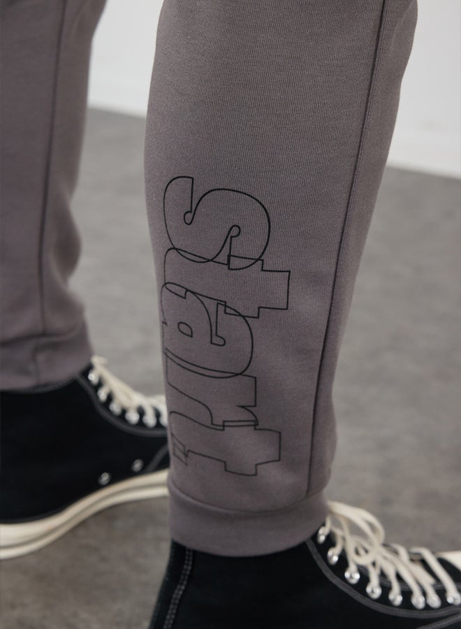 trendyol Smoked Regular Cut Sweatpants with Stitching Detail TMNAW25EA00023  - Image 4