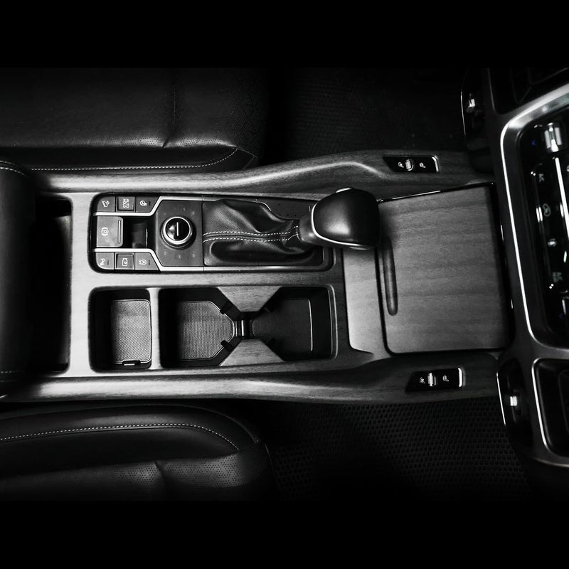 JUIVEEL Matte Wood Grain ABS Car Center Console Gear Shift Panel Cover for 2021-2023 Kia Sorento MQ4 - Image 4