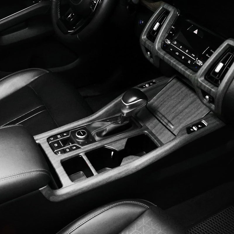 JUIVEEL Matte Wood Grain ABS Car Center Console Gear Shift Panel Cover for 2021-2023 Kia Sorento MQ4 - Image 3