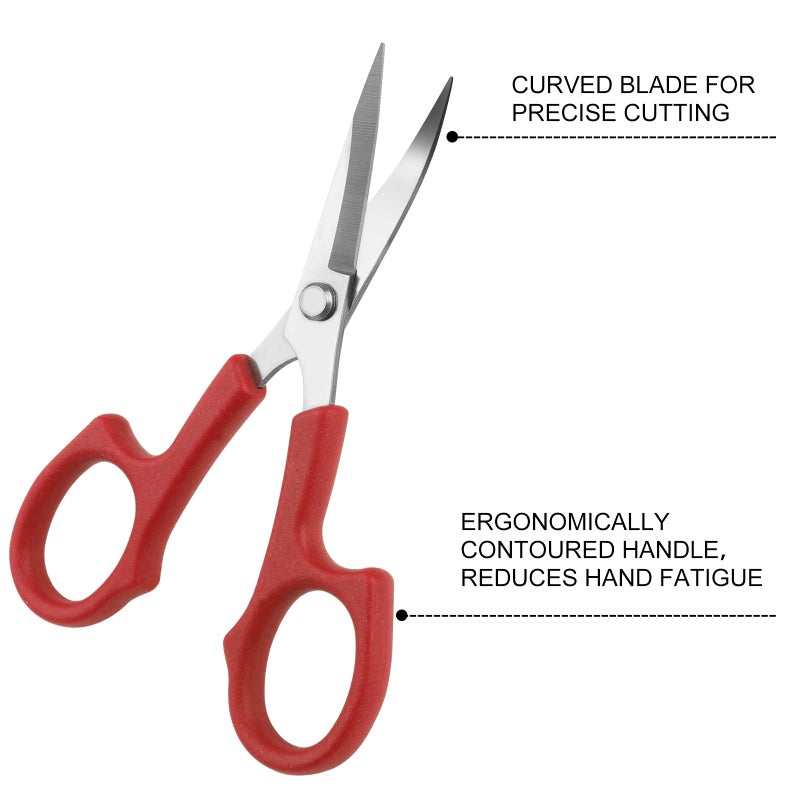 CampTek Sewing Seam Ripper Tool,Stitch Remover and Thread Cutter with 2Big+2Small Seam Rippers,1 Pack Thread Snips,1Pack 5â€Scissor - Image 4