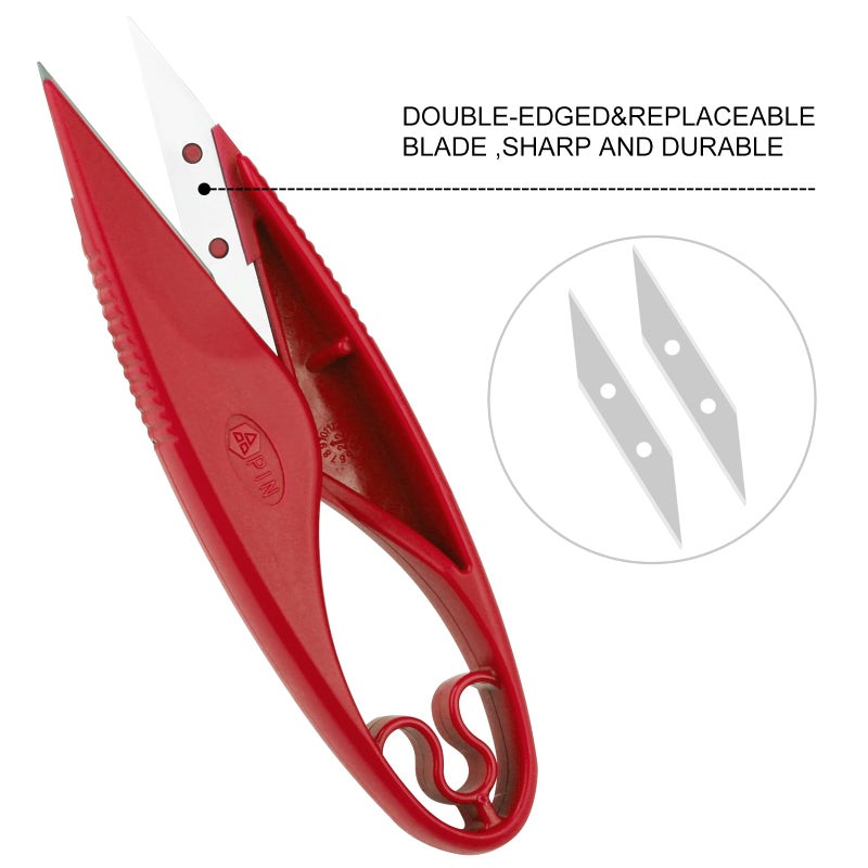 CampTek Sewing Seam Ripper Tool,Stitch Remover and Thread Cutter with 2Big+2Small Seam Rippers,1 Pack Thread Snips,1Pack 5â€Scissor - Image 5