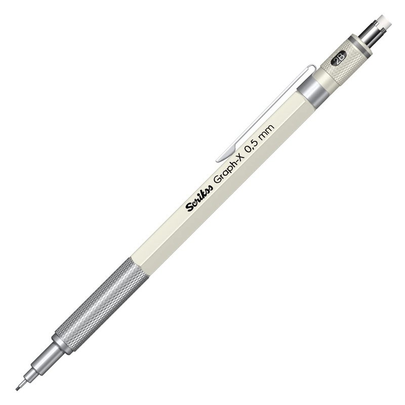 Scrikss 05mm Mechanical Clutch Lead Pen Pencil Ivory GraphX Series - Image 2