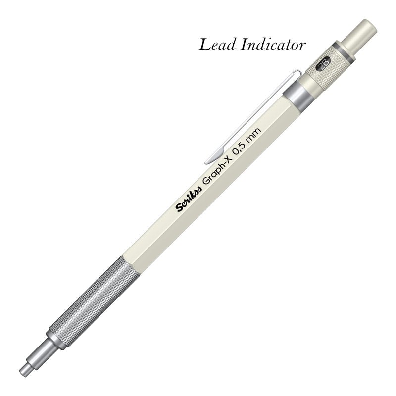 Scrikss 05mm Mechanical Clutch Lead Pen Pencil Ivory GraphX Series - Image 3