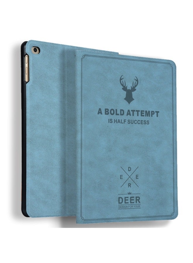 Ipad Mini 6 Protective Case IPad Air 9.7 Protective Case Pro11 Deer Head Protective Case-Color:Blue-Applicable Model:For Ipad Air1/Air2/9.7(2017/2018) - Image 1