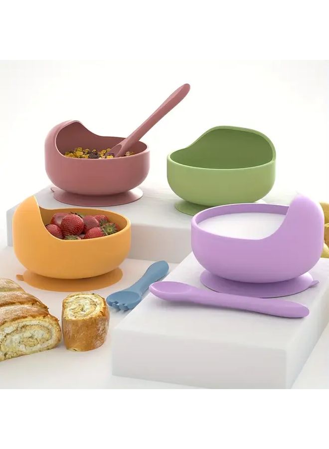 Pink Snail Shaped Silicone Bowl Microwave Safe Heat Resistant Easy Clean - Image 3