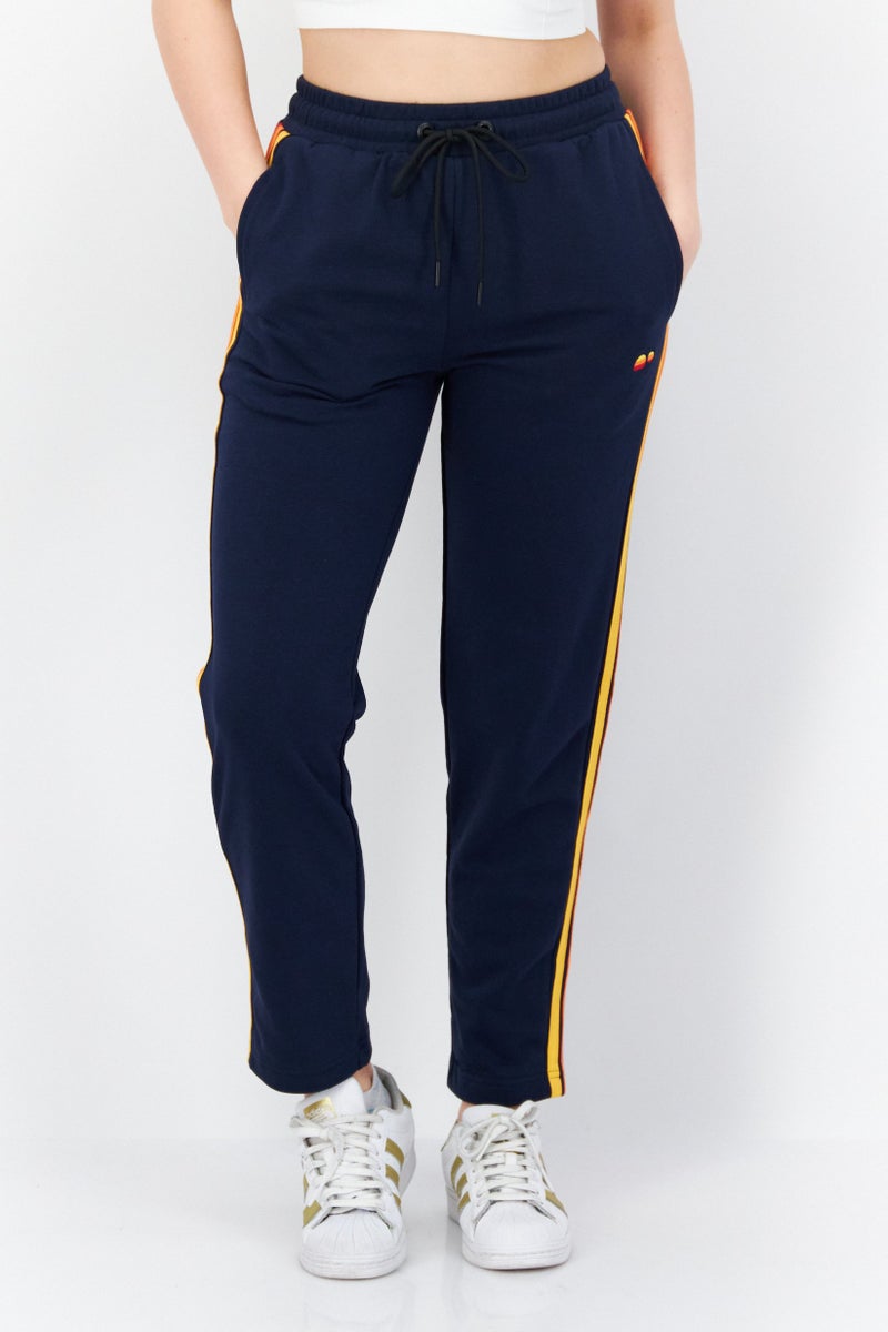 Ocean Pacific Women Drawstring Embroidered Logo Sweatpants, Navy - Image 1