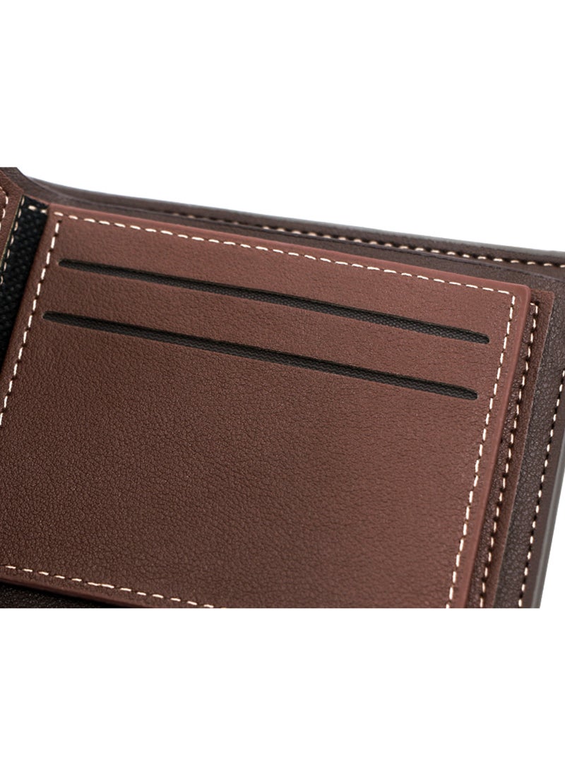 MenBense - Business Men's Wallet Short Wallet Card Holder Document Bag 12*9.5*2cm - Image 1