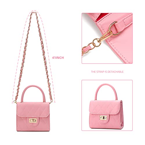 Qiuhome Little Girl Purse Toddler Purse Childrens Purses for Girls (Pink) - Image 5