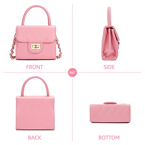 Qiuhome Little Girl Purse Toddler Purse Childrens Purses for Girls (Pink) - Image 2