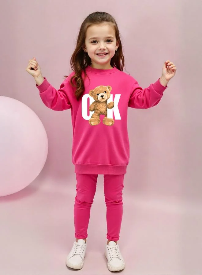 Take Two Graphic Printed Sweatshirts with Legging Set