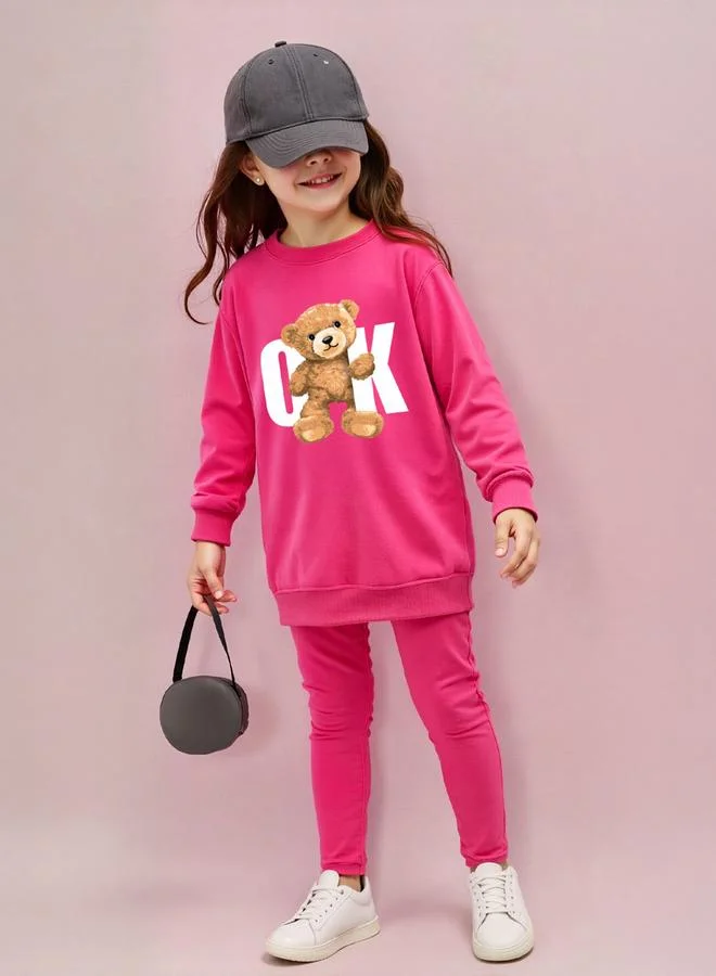 Take Two Graphic Printed Sweatshirts with Legging Set