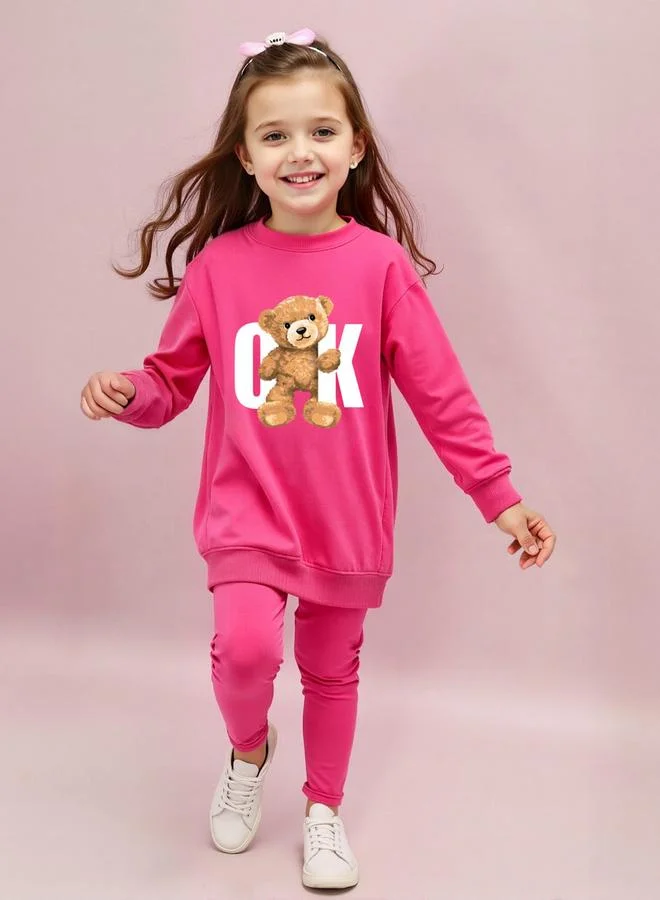 Take Two Graphic Printed Sweatshirts with Legging Set