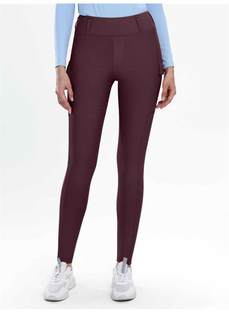 عام النساء الفروسية السراويل مع جيوب ركوب الخيل طماق مقعد كامل سيليكون المؤخرات بانت السيدات - Image 4