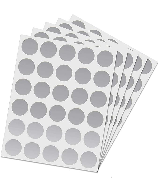 Craftmind 1 Inch Dia Silver Scratch Off Label Stickers | Silver Scratch Stickers | Sale Events, Festival Offers, Surprising - Round Shape Peel Off - Set of 250 - Image 1