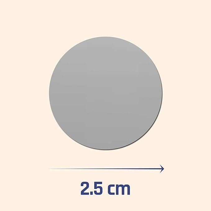 Craftmind 1 Inch Dia Silver Scratch Off Label Stickers | Silver Scratch Stickers | Sale Events, Festival Offers, Surprising - Round Shape Peel Off - Set of 250 - Image 2