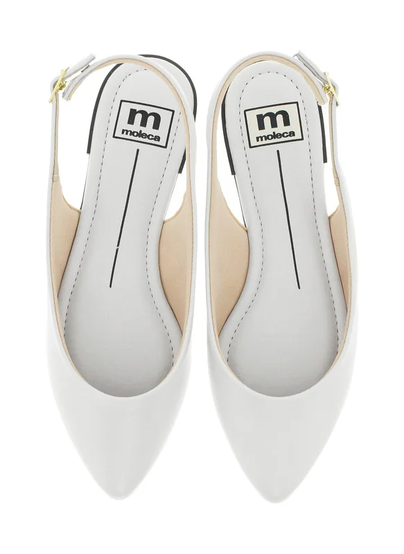 MOLECA Classic Slingback Pumps for Women – Elegant Low Heel Shoes | Comfortable Slip-On Design | Ladies Office & Formal Footwear | Stylish Back Strap Pumps for Work, Events & Daily Wear