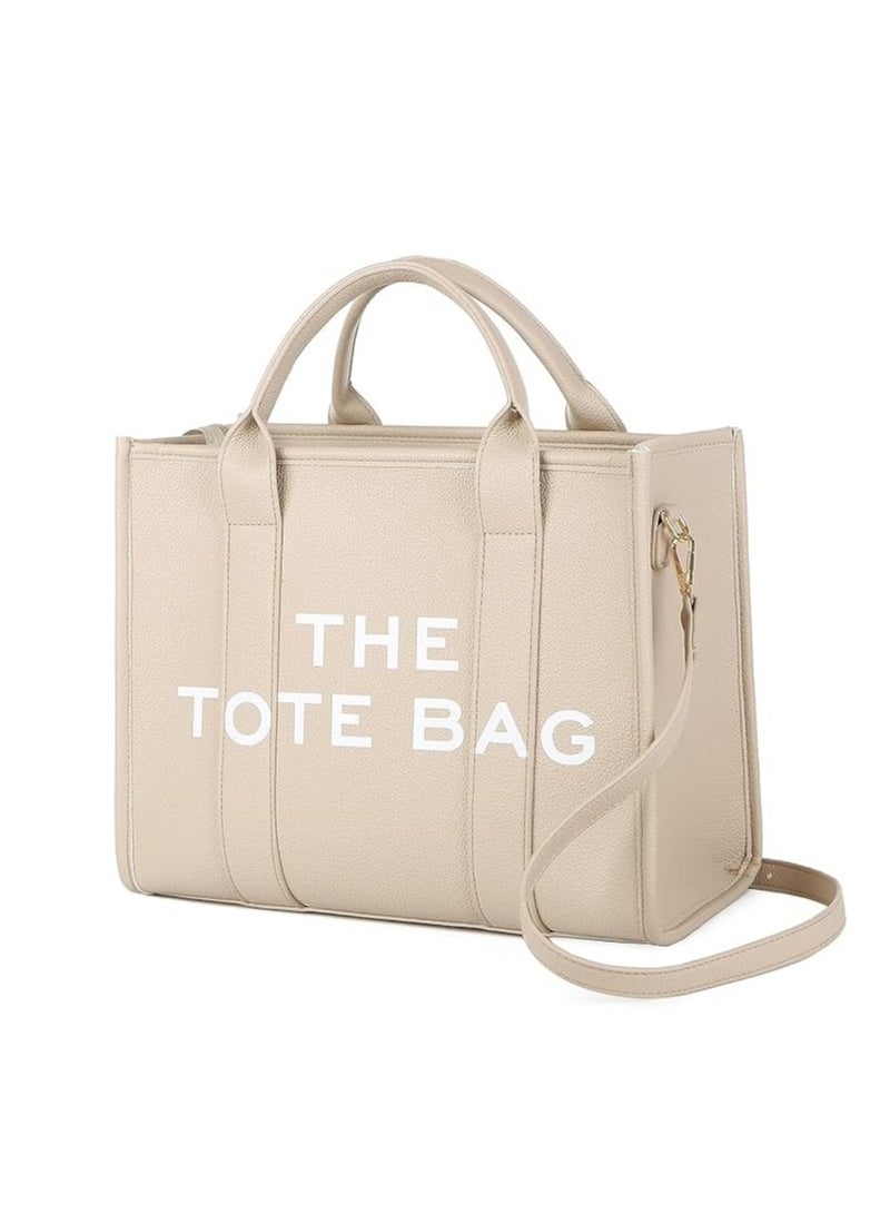 PU Leather Tote Bag Trendy Travel Tote Bag Handbag Top-Handle Shoulder Crossbody Bags  - Image 1