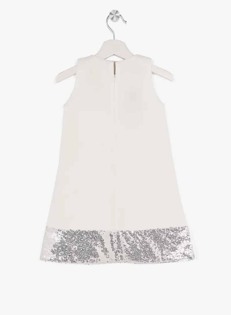 Little Golden Apple Little Sequin Detailed Dress