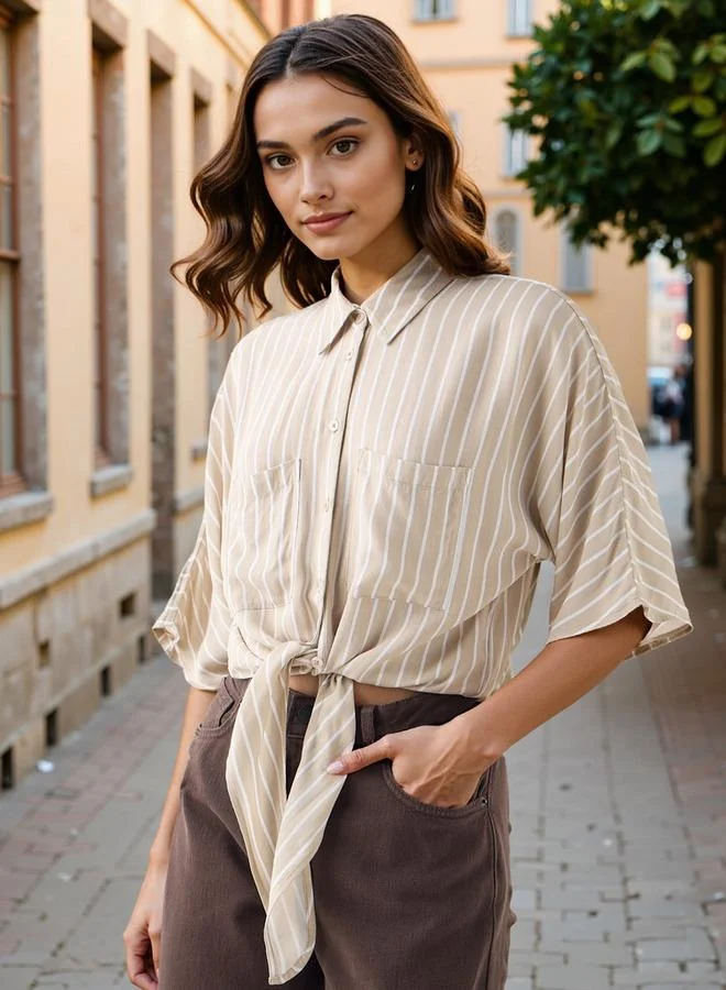 Lee Cooper Lee Cooper Striped Shirt with Pockets