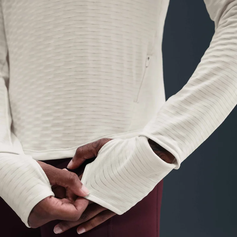 Nike White Women's Swift Therma-FIT Turtle-Neck Running Top for Women | Best Price UAE