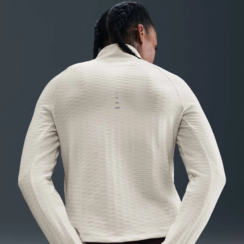 Nike White Women's Swift Therma-FIT Turtle-Neck Running Top for Women | Best Price UAE