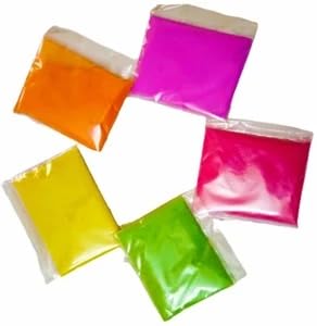 Evisha 12 Rangoli Stamp Dibbi Stencils Set with 3 Coloured Powder Packets, Decorative Pattern Tools for Festivals and Home Decor Designs and Colours May Vary - Image 5