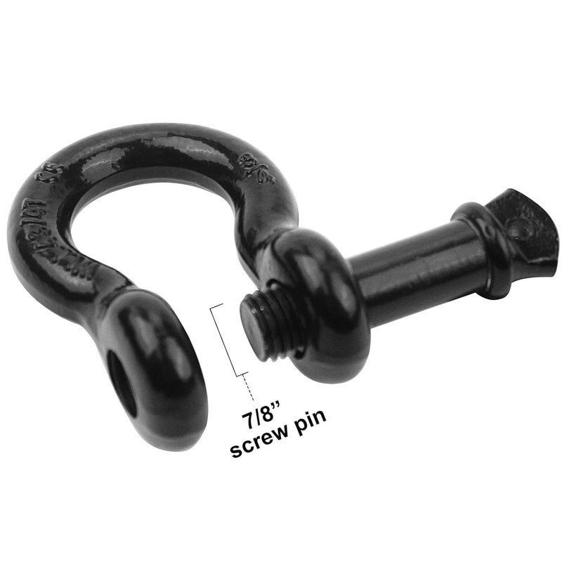 Robbor سلاسل 3/4" (عبوة 2) سلاسل على شكل حرف D قوية 28.5 طن (57,000 رطل) أقصى قوة كسر سلاسل سحب ثقيلة مثالية للعمل مع حزام السحب، ونش، استعادة مركبات جيب الطرق الوعرة - Image 5