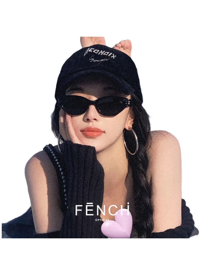 FENCHI (Fenchi) Rococo Zhang Ruonan Same Style Sunglasses For Women Gm High-End Retro Cat Eye Sunglasses Uv Protection Sunscreen - Image 3
