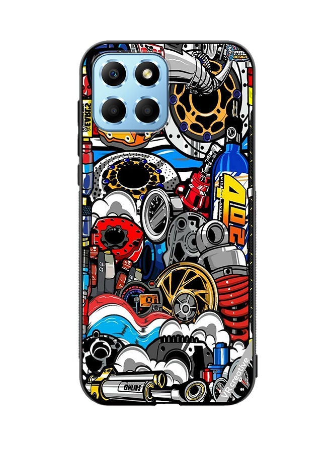 VR CREATIVE Protective Case Cover For Honor X8 5G Jdm Digital Republic Design Multicolour - Image 1