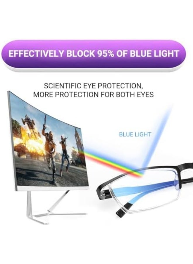Blocket blue light protection reading glasses for men and women - with original cleaning cloth and case - Image 3