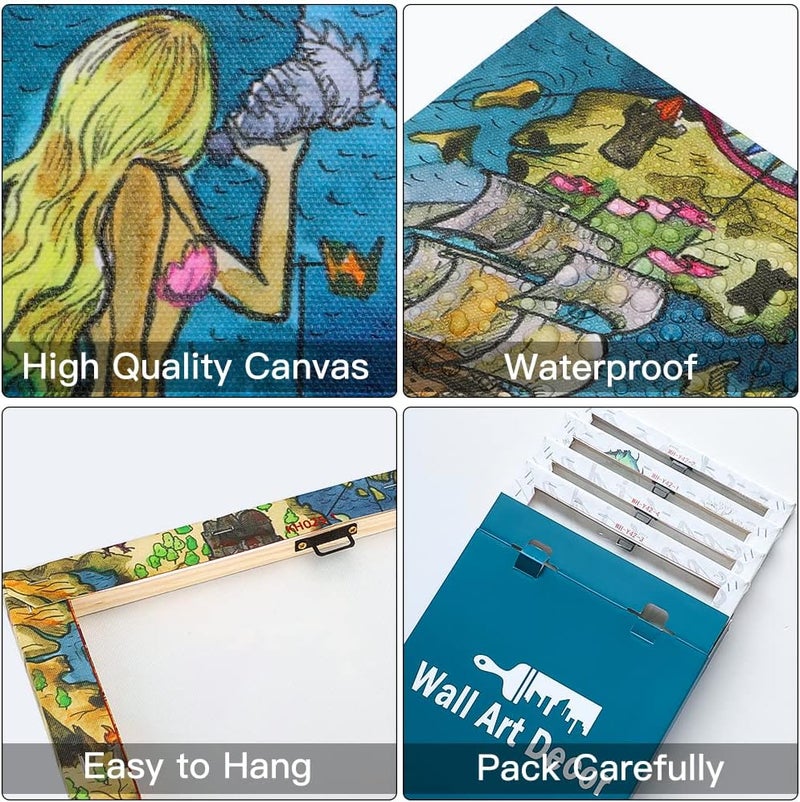 Sungeek 4-Piece Canvas Wall Art Set - Image 3