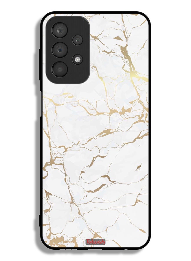 Tolwak Samsung Galaxy A23 4G Protective Case Cover Marble Pattern - Image 1