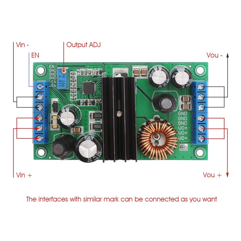 REES52 REES52 300W 14A DCDC LTC3780 Automatic Step Up Down Power Supply Module 5V32V to 224V Car PC Voltage Regulator Boost Buck Converter - Image 3