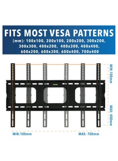 Generic TV Wall Mount Bracket For Samsung Sony Vizio LG Panasonic TCL Element 32 40 42 47 50 55 60 65 Inch TVs VESA 200x200 400x400 600x400, 750x450 Compatible Premium Tilt 175 Lbs Capacity  - Image 4