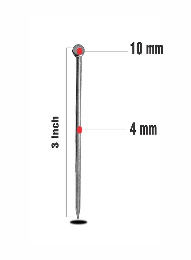 LandSlide Hard Steel Concrete Nails 3 inch (75 mm) Pack of 100 Pieces - Image 3
