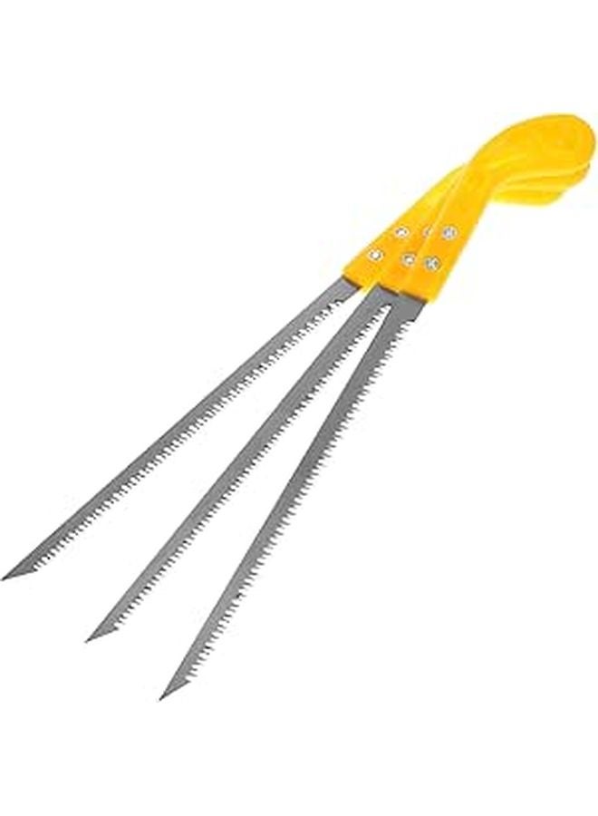 3Pcs Hand Saw Set Portable Mini Wall Panel Saw with Plastic Handle for Wood Cutting Gardening Carpentry - Image 1